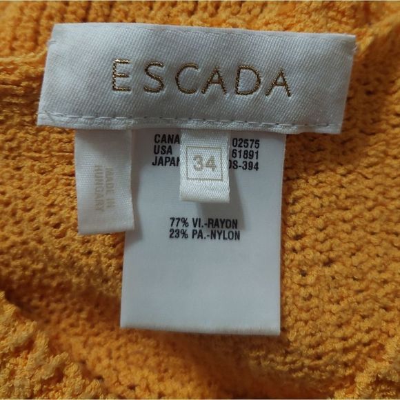 ESCADA Scoop Neck Belted Sweater Blouse - Picture 7 of 8